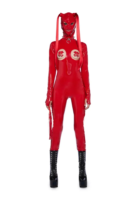 Fashion Freak Costume Set - Red sold by Dolls Kill