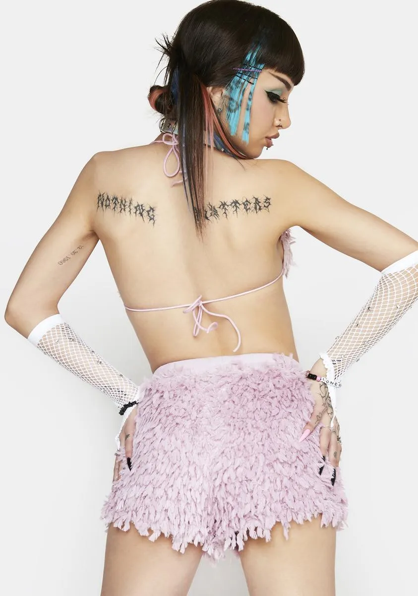 Feelin' Good Fuzzy Shorts Set sold by Dolls Kill product image thumbnail 4