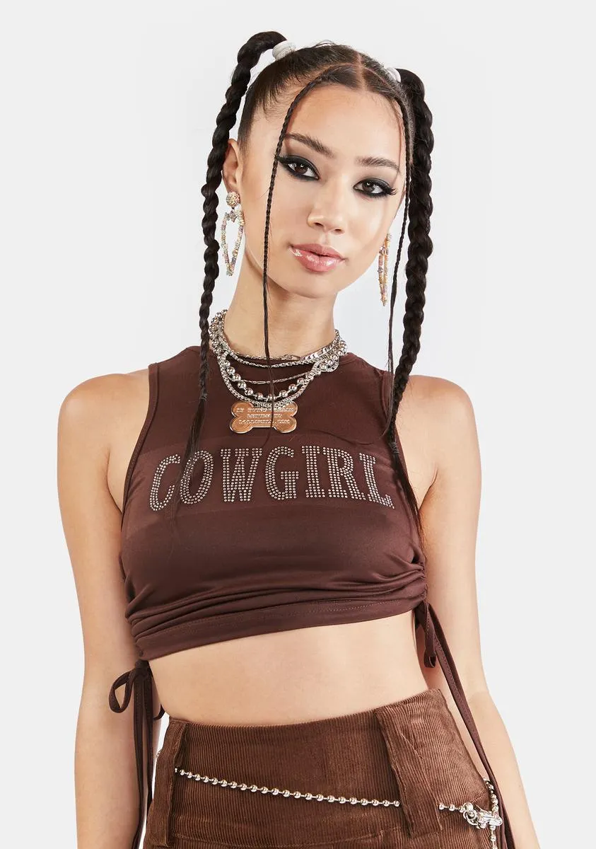 Cowgirl Crop Top sold by Dolls Kill