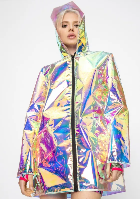 Solar Beam Iridescent Jacket sold by Dolls Kill