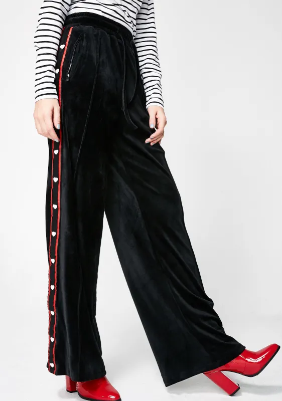 Sporty Stripe Popper Pants sold by Dolls Kill