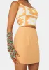 Floral Gworl Mini Skirt sold by Dolls Kill