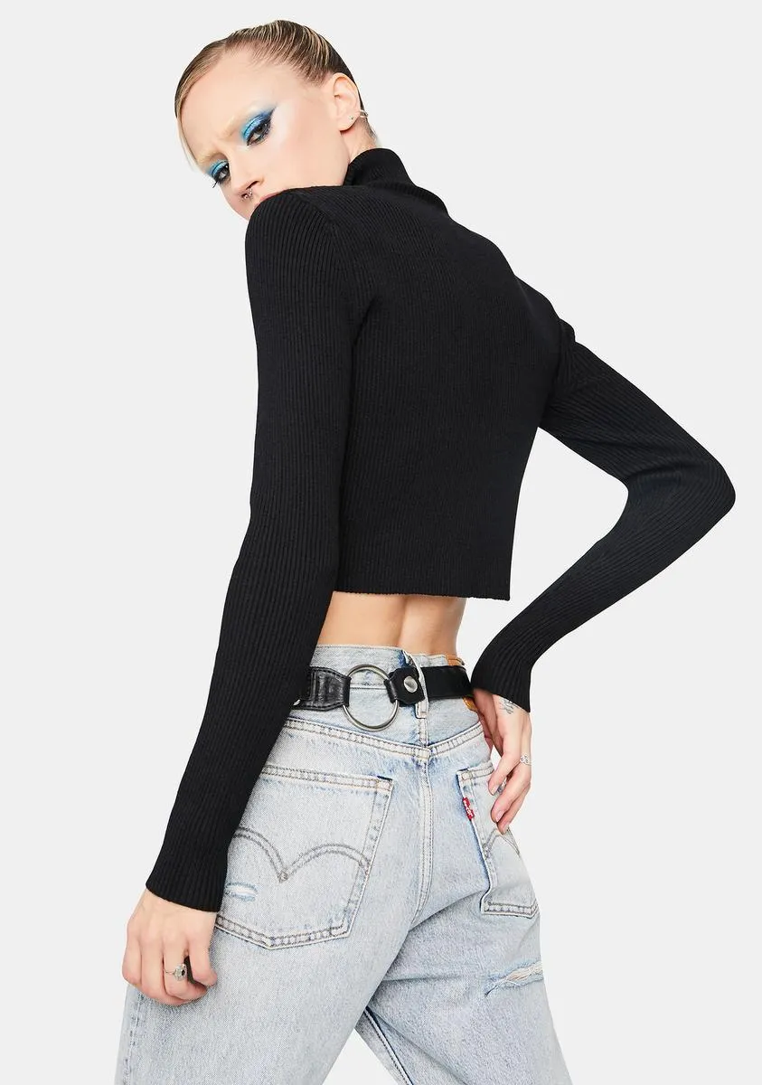 Noir Strive For More Turtleneck Top sold by Dolls Kill product image thumbnail 3