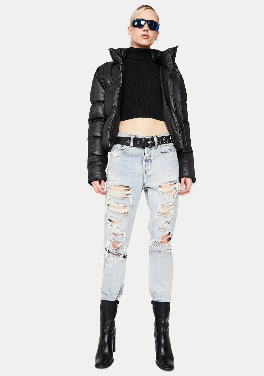 Noir Strive For More Turtleneck Top sold by Dolls Kill product image thumbnail 4