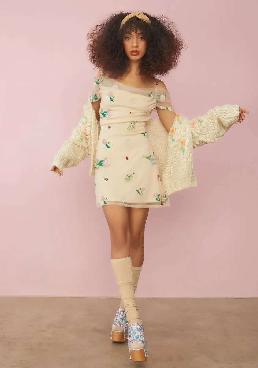 Feels Like Paradise Floral Mini Dress sold by Dolls Kill product image thumbnail 3