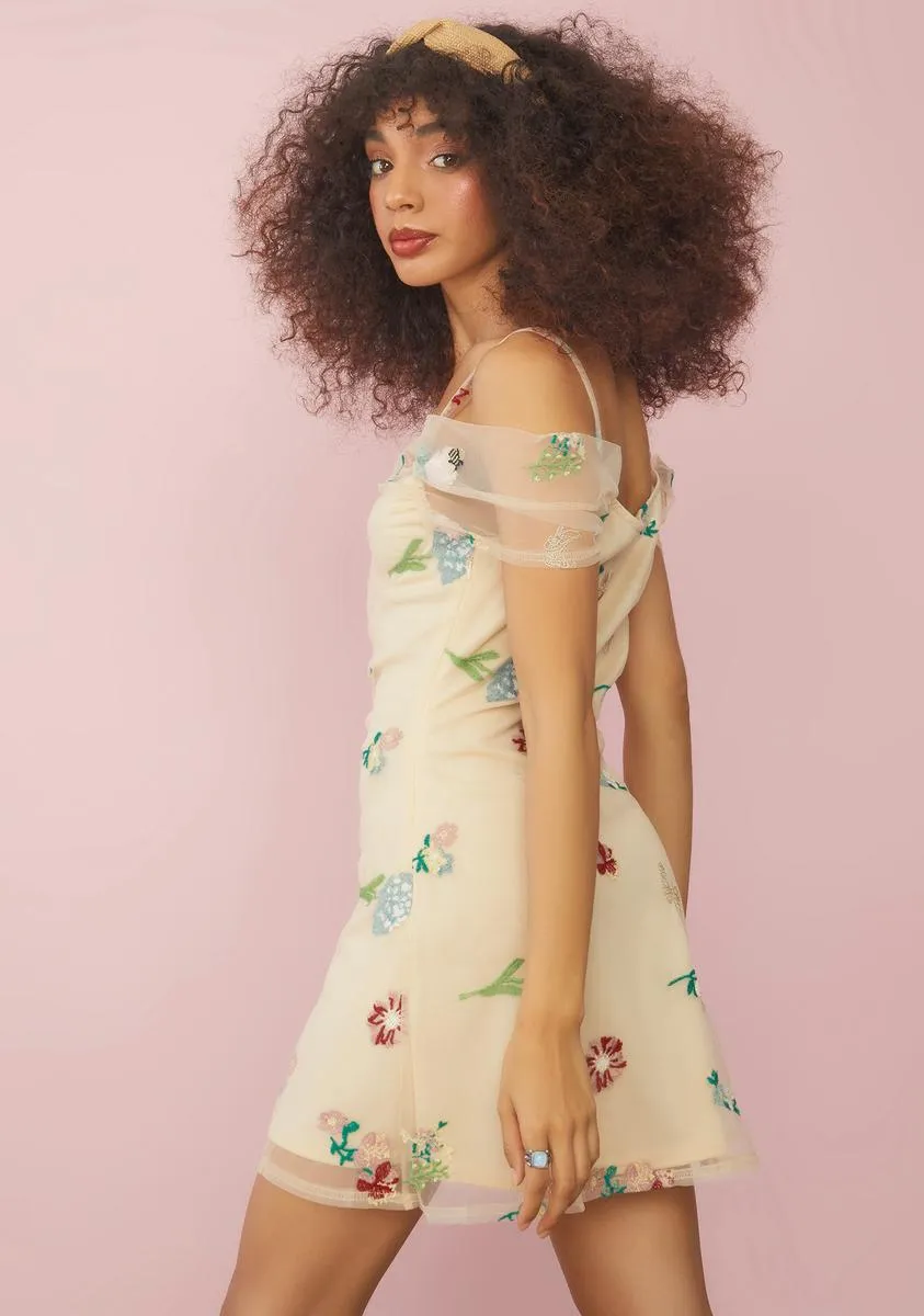 Feels Like Paradise Floral Mini Dress sold by Dolls Kill product image thumbnail 4