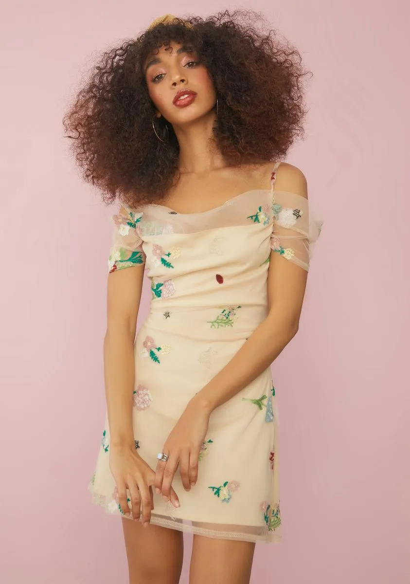 Feels Like Paradise Floral Mini Dress sold by Dolls Kill