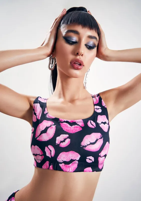 Kiss And Tell Crop Tank sold by Dolls Kill