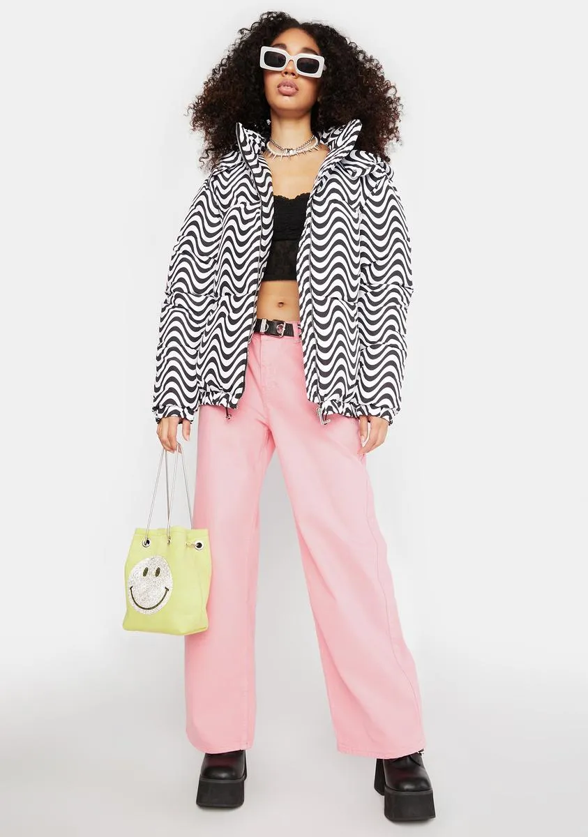Pink Release Wide Leg Jeans sold by Dolls Kill product image thumbnail 2
