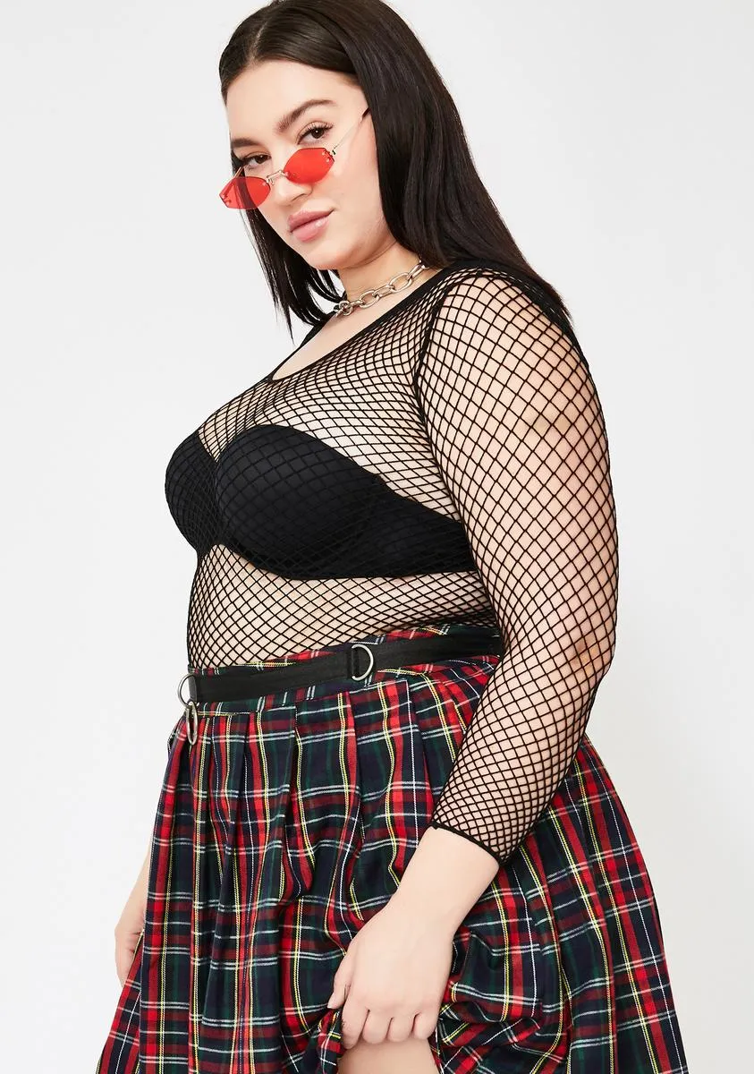 Mz Midnight Dangerous Woman Fishnet Top sold by Dolls Kill product image thumbnail 2