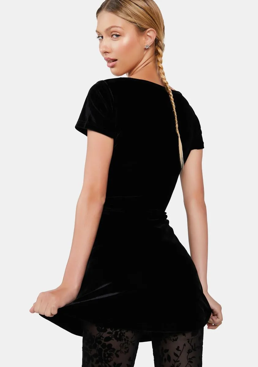 Midnight Into The Woods Velvet Dress sold by Dolls Kill product image thumbnail 4