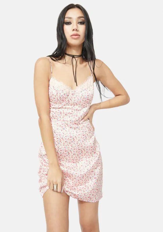 Sweet Love Addiction Satin Slip Dress sold by Dolls Kill