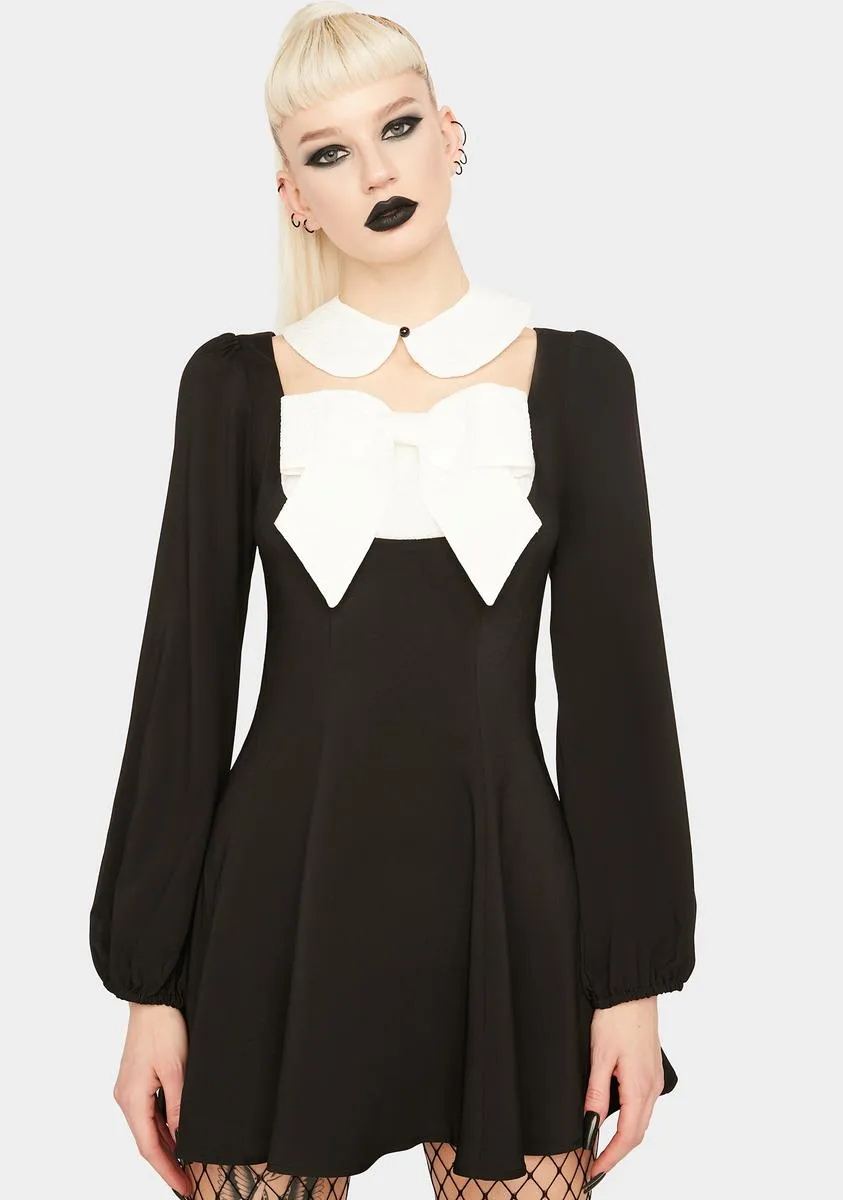Gothic Bowknot Mini Dress sold by Dolls Kill