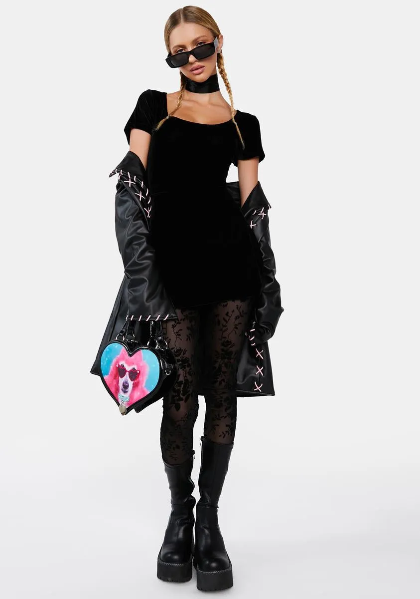 Midnight Into The Woods Velvet Dress sold by Dolls Kill product image thumbnail 3