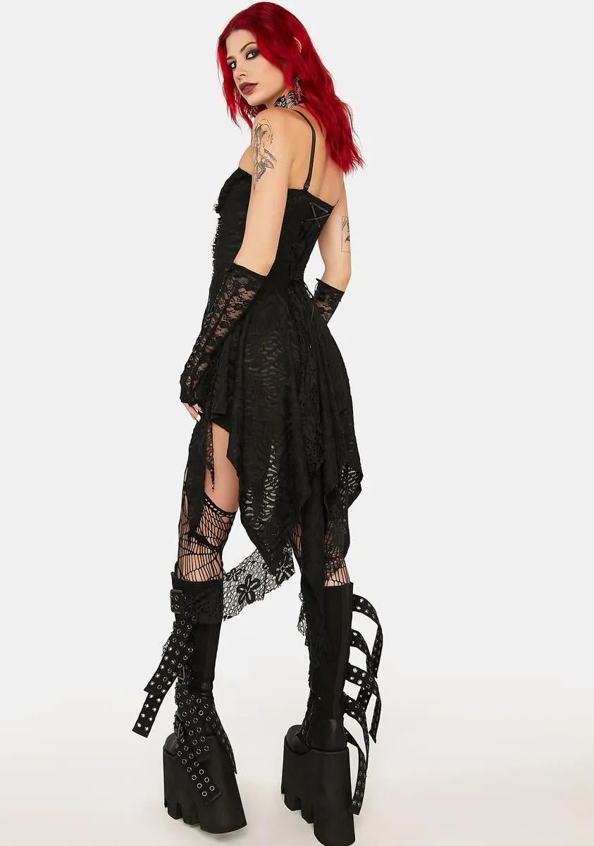 Black Strapless Mini Dress sold by Dolls Kill product image thumbnail 4