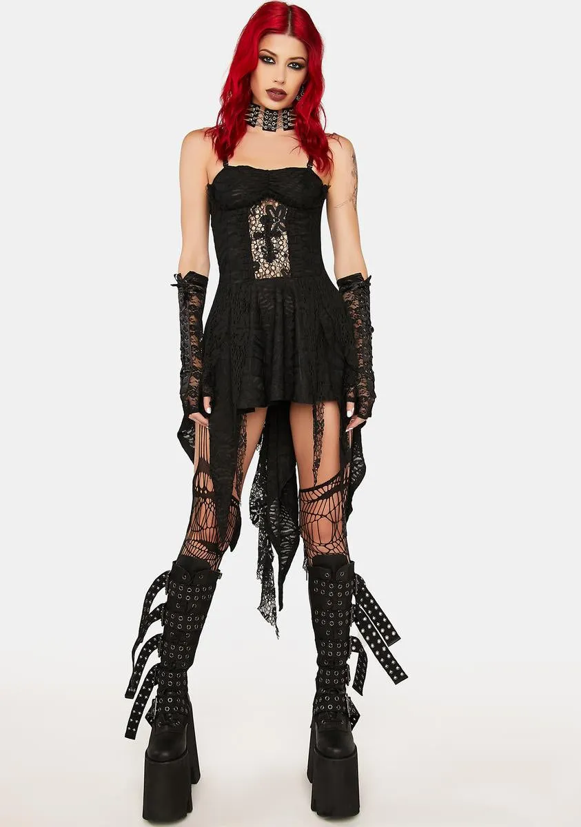 Black Strapless Mini Dress sold by Dolls Kill product image thumbnail 3