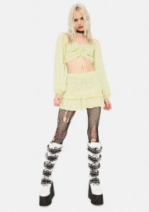 Beach Front Property Gingham Skirt Set sold by Dolls Kill