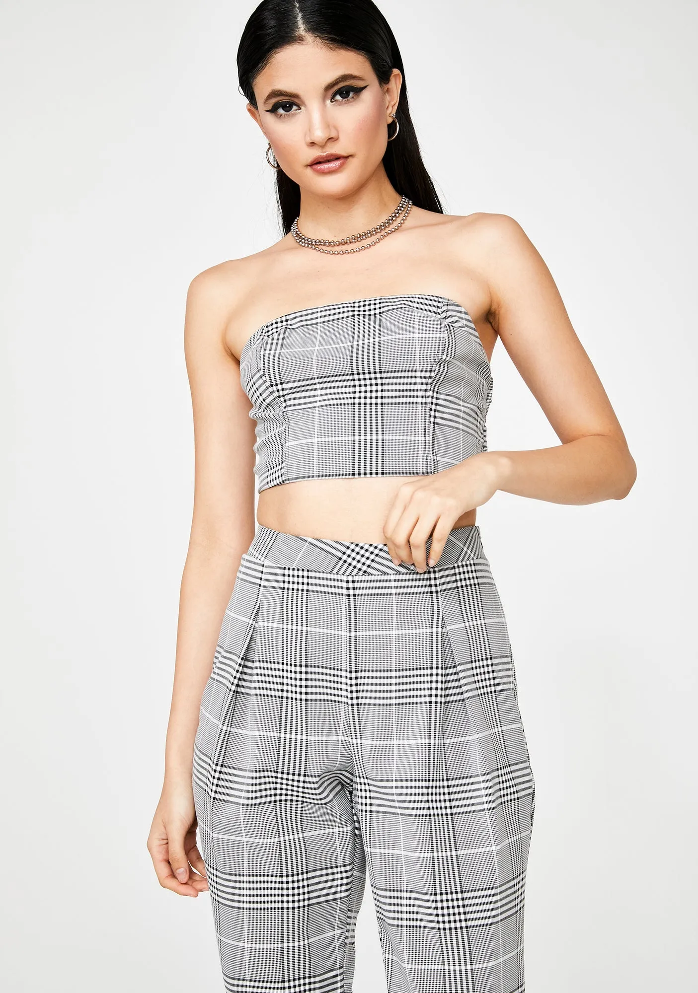 Down To Bizzness Plaid Set sold by Dolls Kill product image thumbnail 2