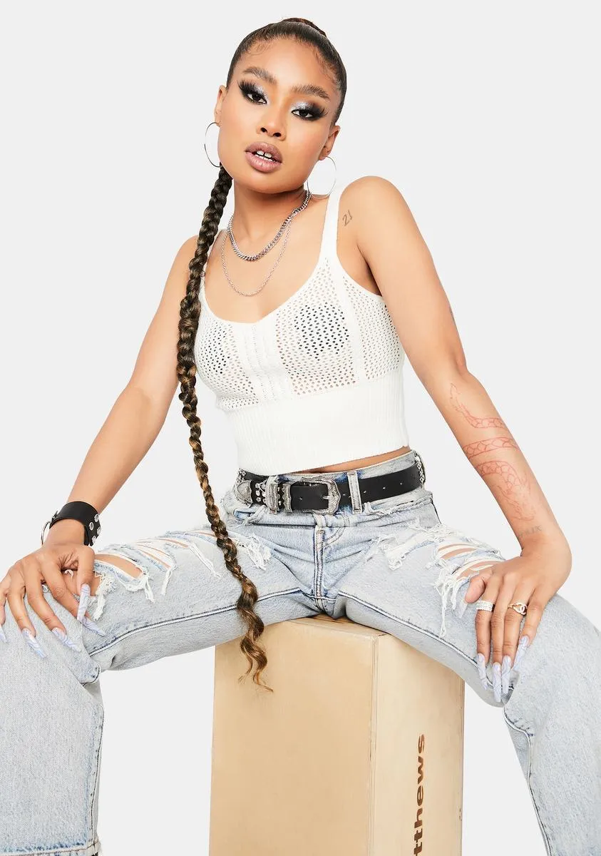 Take Me There Knit Crop Tank Top sold by Dolls Kill product image thumbnail 2