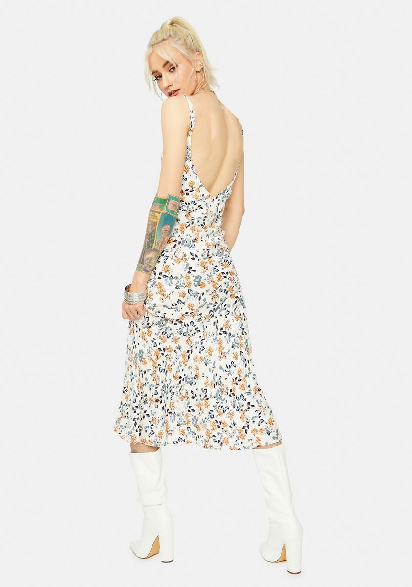 We In Miami Floral Spaghetti Strap Maxi Dress sold by Dolls Kill product image thumbnail 4