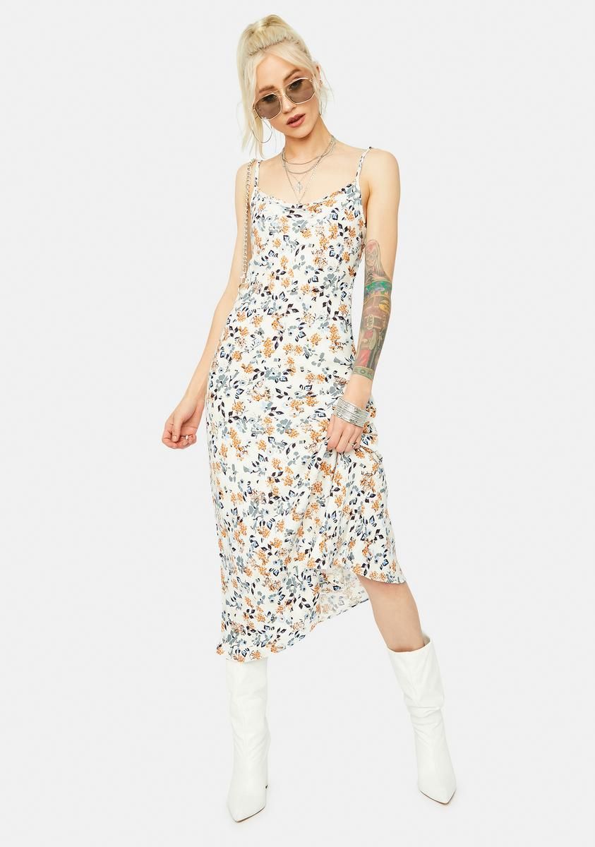 We In Miami Floral Spaghetti Strap Maxi Dress sold by Dolls Kill