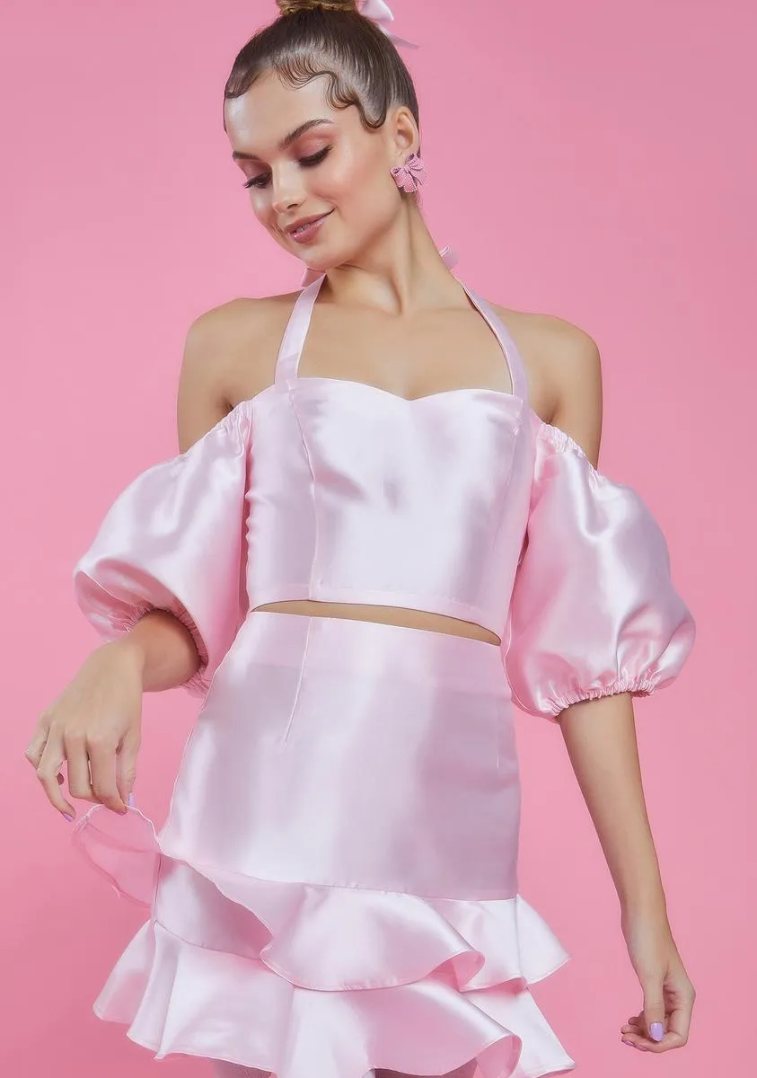 Twilight Soiree Puff Sleeve Top sold by Dolls Kill