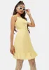 Sour No Promises Ruffle Tie Strap Mini Dress sold by Dolls Kill