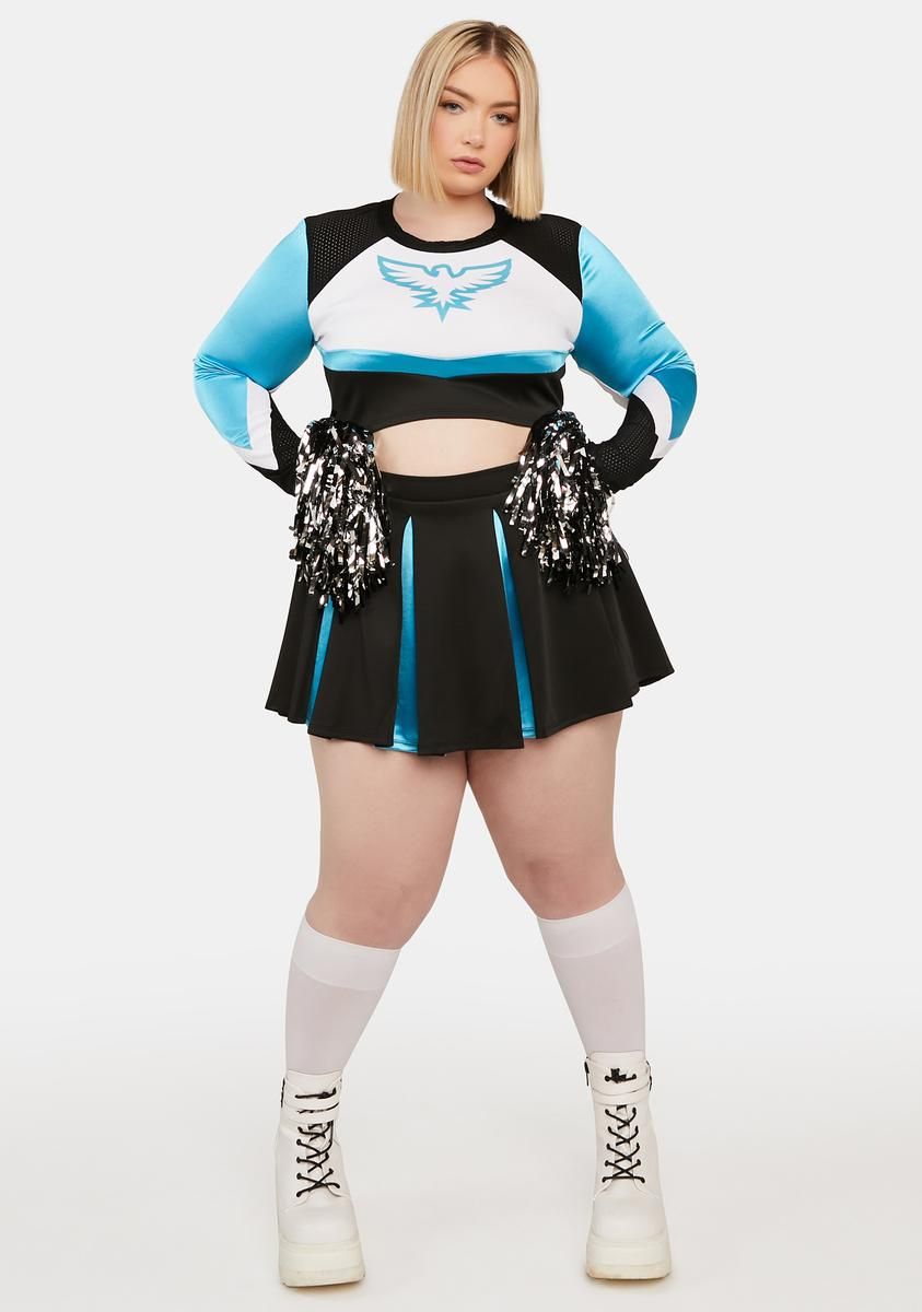 Plus You're My Soulmate Cheerleader Costume sold by Dolls Kill product image thumbnail 3