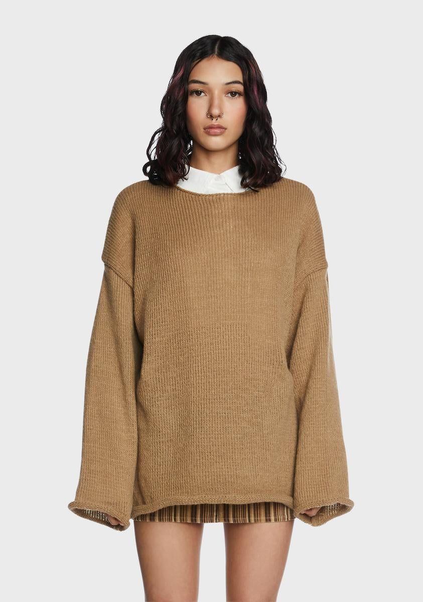 Too Cold For This Oversized Sweater sold by Dolls Kill