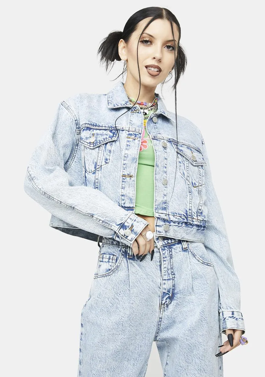 The Frequent Flyer Pleated Denim Jacket sold by Dolls Kill product image thumbnail 2