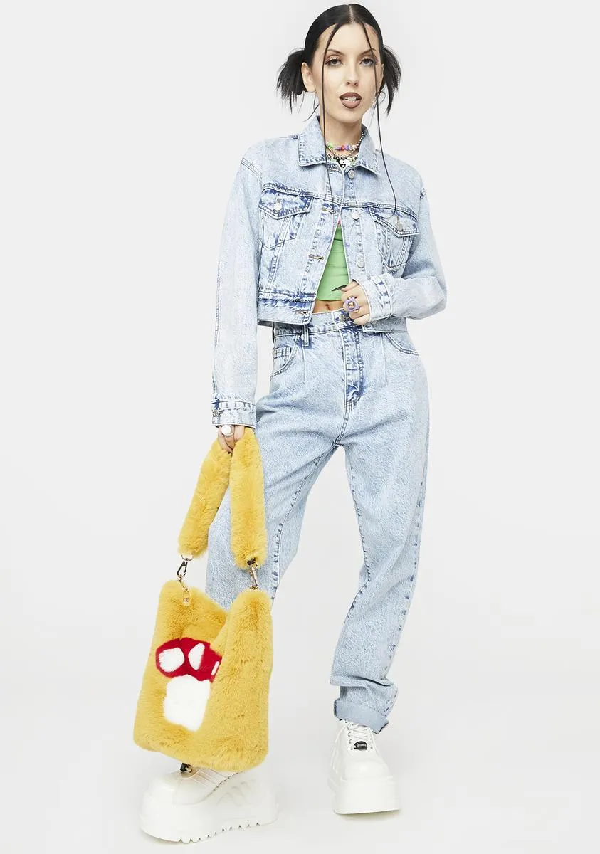 The Frequent Flyer Pleated Denim Jacket sold by Dolls Kill product image thumbnail 3