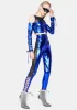 Futuristic Diva Metallic Lace-Up Set sold by Dolls Kill