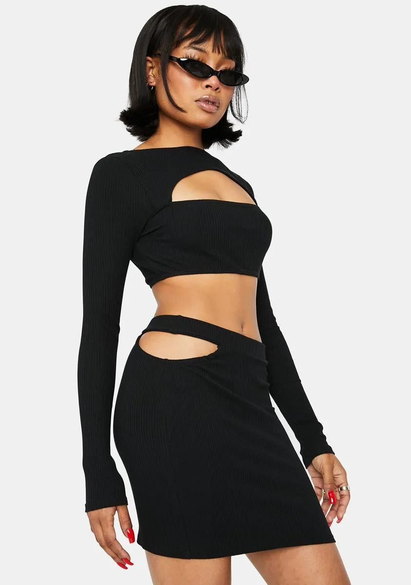 On Your Timeline Cut-Out Skirt Set sold by Dolls Kill product image thumbnail 2