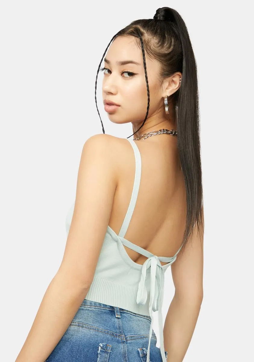 Mint Skippin' Sassy Crop Top sold by Dolls Kill product image thumbnail 4
