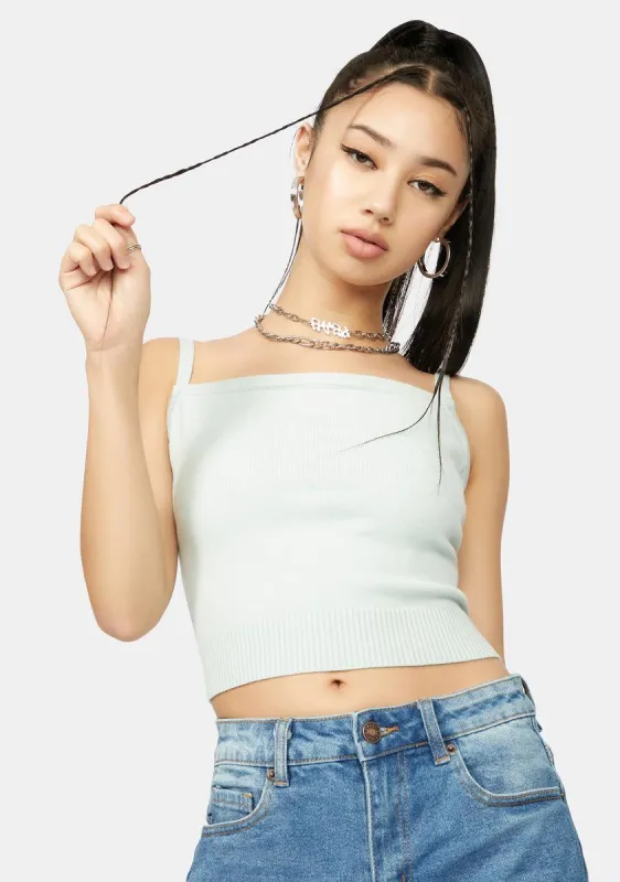 Mint Skippin' Sassy Crop Top sold by Dolls Kill
