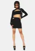 On Your Timeline Cut-Out Skirt Set sold by Dolls Kill
