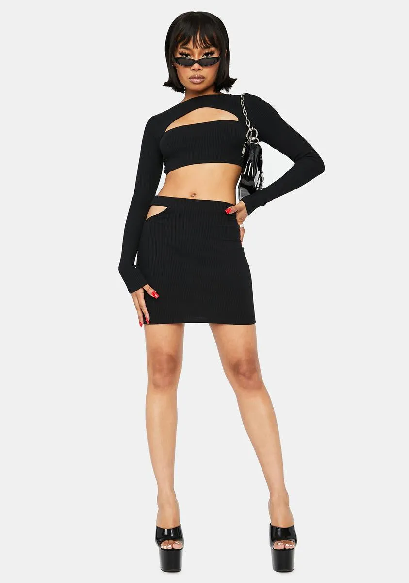 On Your Timeline Cut-Out Skirt Set sold by Dolls Kill product image thumbnail 3