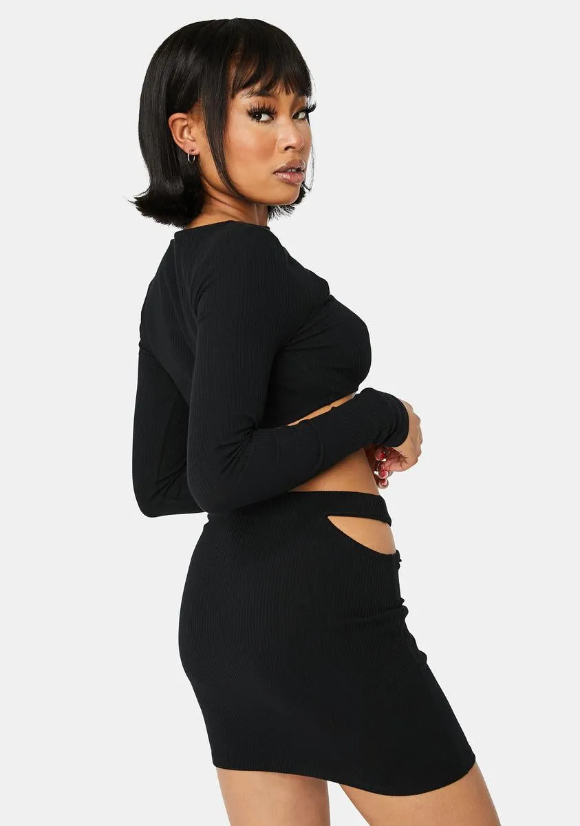 On Your Timeline Cut-Out Skirt Set sold by Dolls Kill product image thumbnail 4