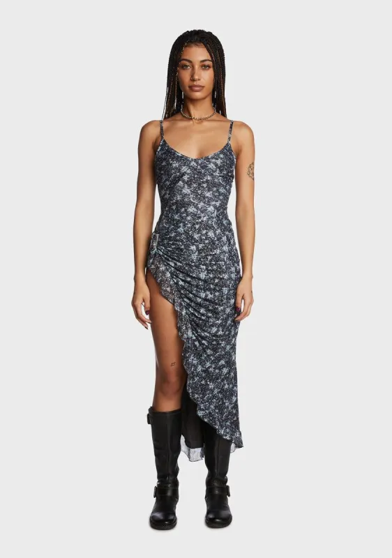 The Scenic Route Midi Dress sold by Dolls Kill