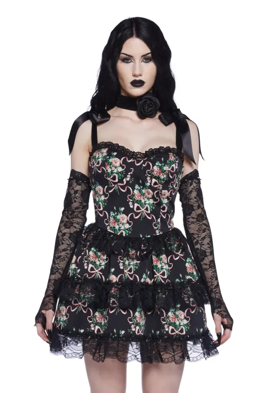 Bewitched Bloom Mini Dress sold by Dolls Kill
