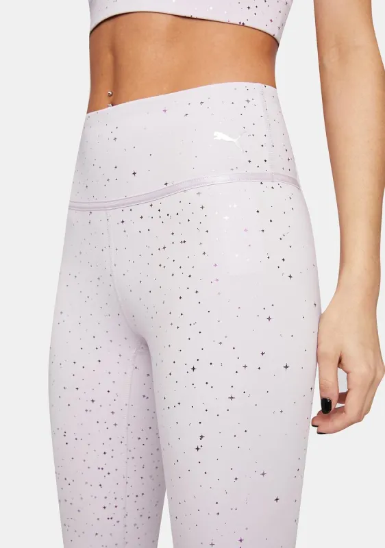 Lavender Power High Waist Leggings sold by Dolls Kill