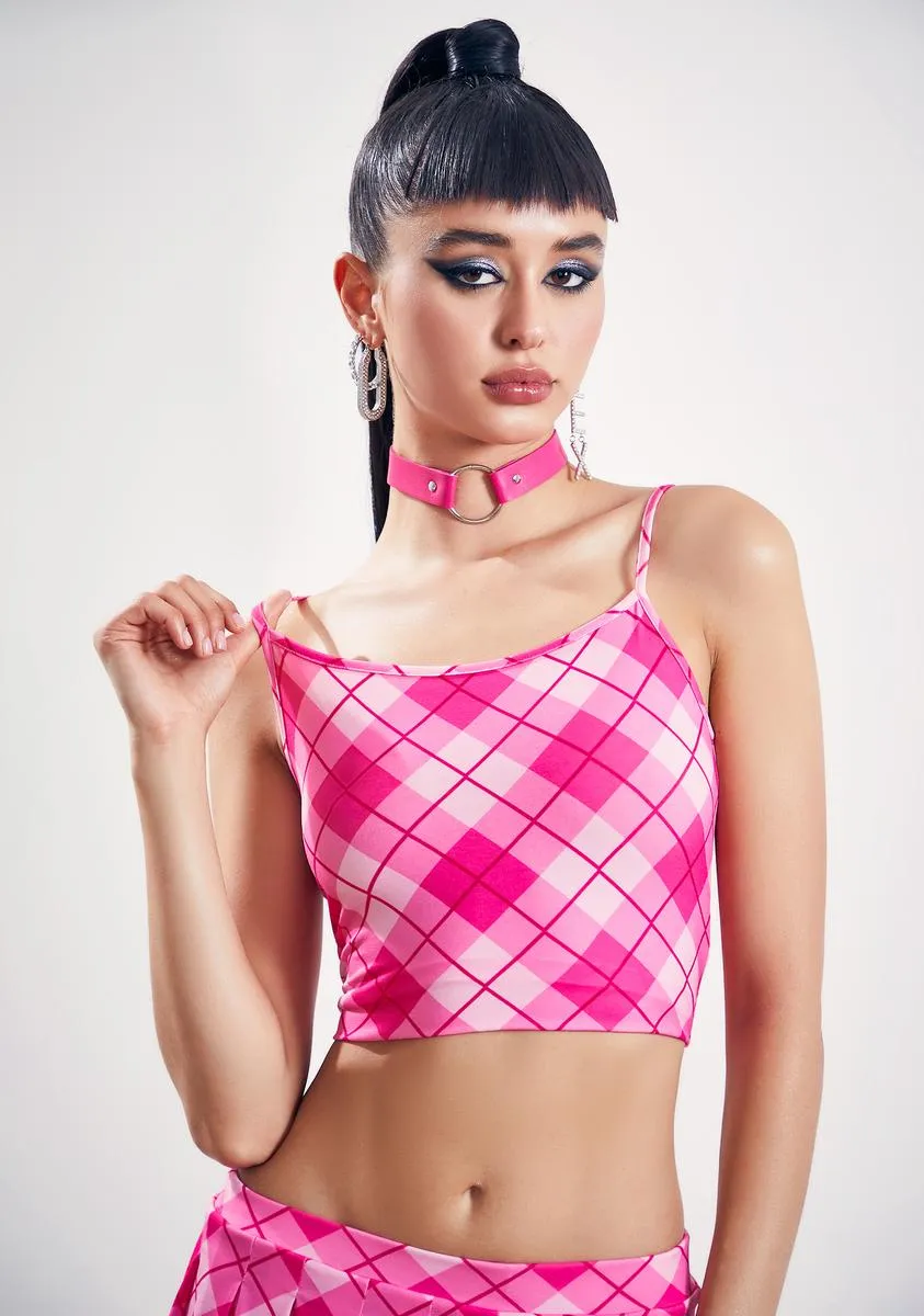 Diva Especially Gifted Plaid Tank Top sold by Dolls Kill