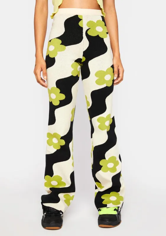 Black Multi Wide Leg Pants sold by Dolls Kill