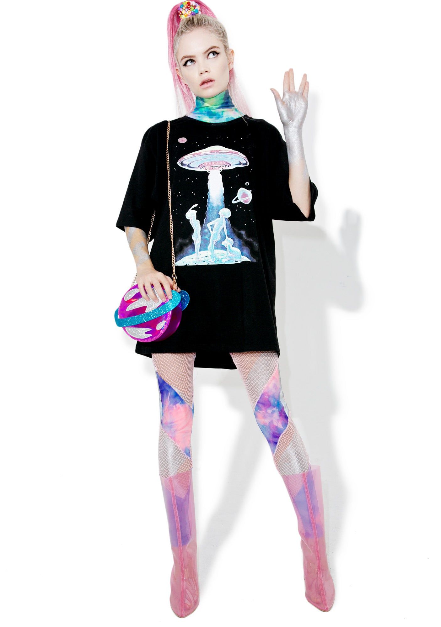 Beam Me Up Tee sold by Dolls Kill product image thumbnail 3