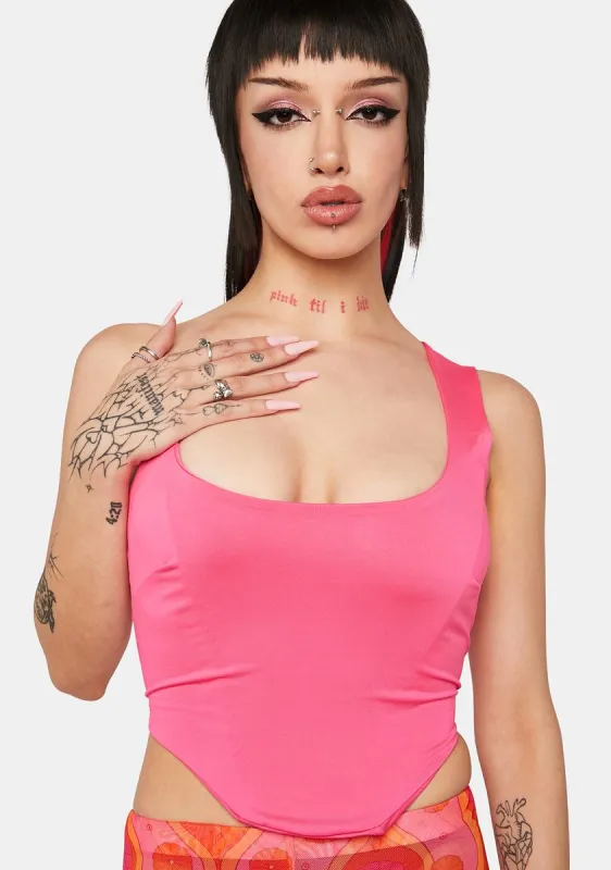 Diva Don't Tell Me One Shoulder Crop Top sold by Dolls Kill