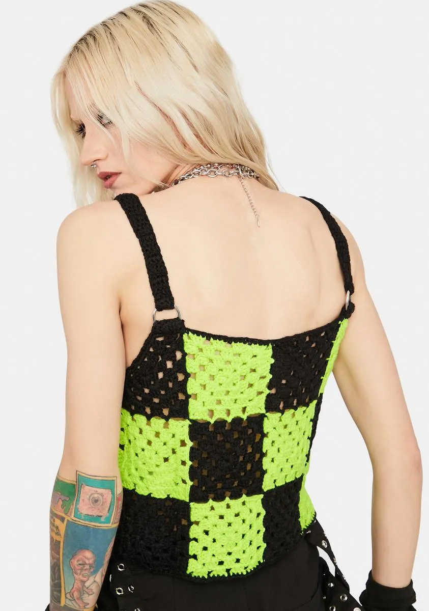 Genre Crochet Knit Crop Top sold by Dolls Kill product image thumbnail 4