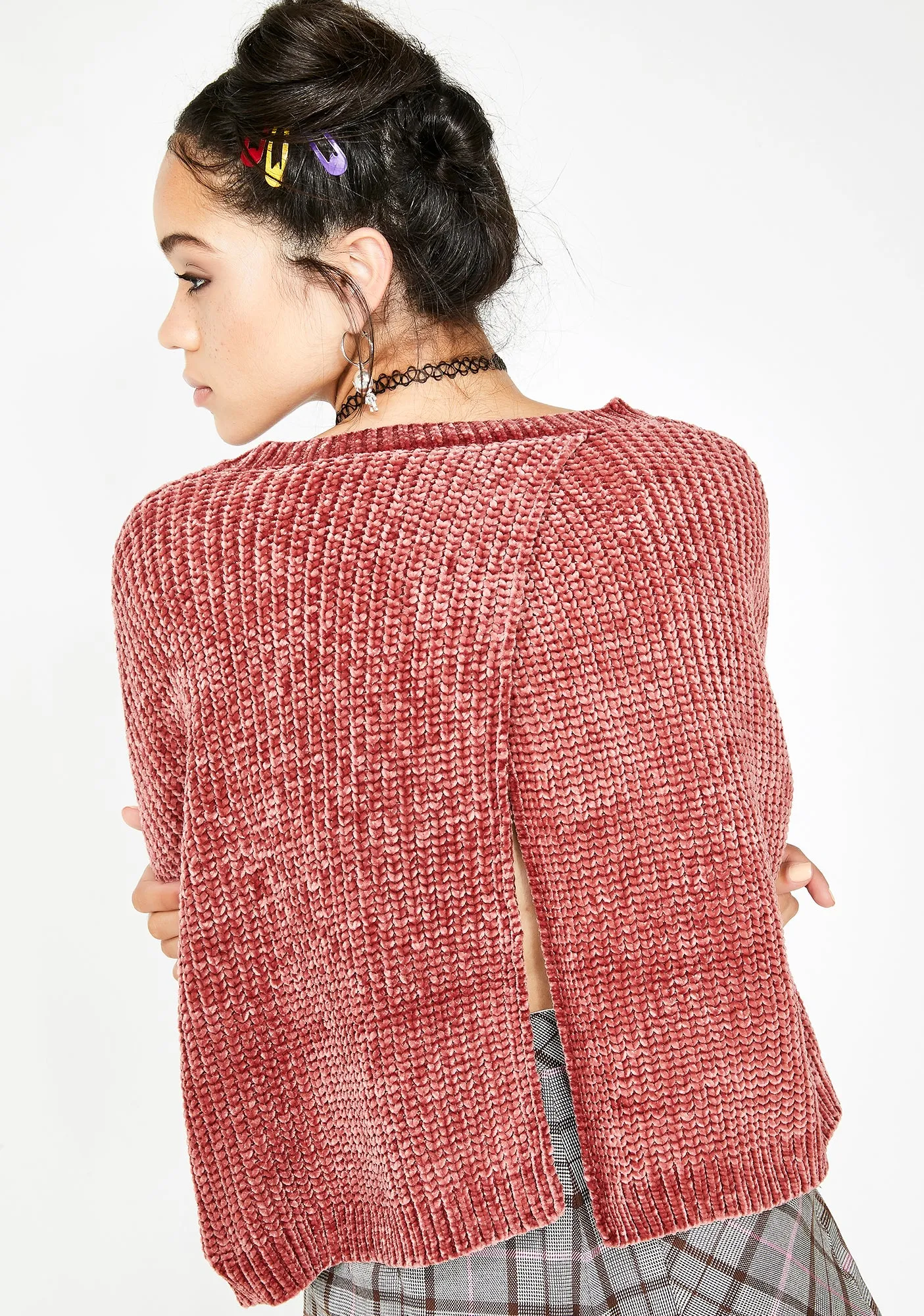 Rose Quartz Knit Sweater sold by Dolls Kill product image thumbnail 4