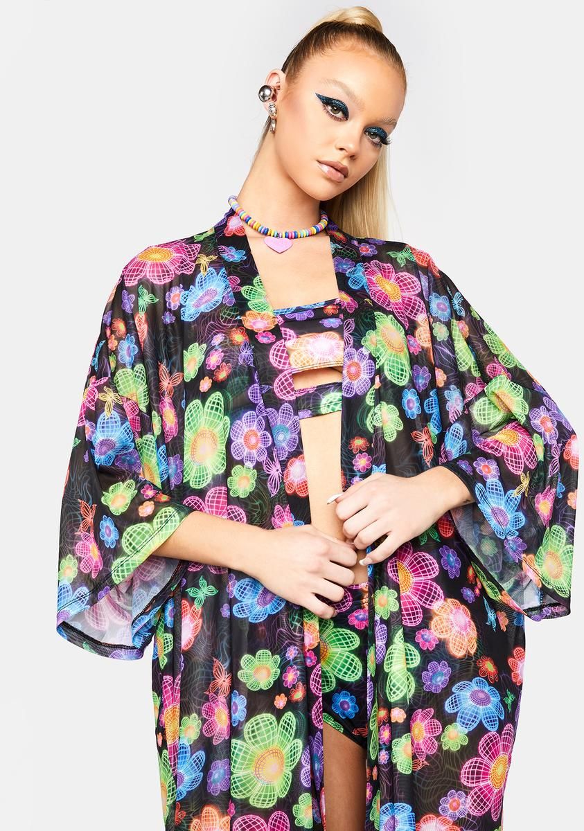 Sonic Bloom Mesh Duster sold by Dolls Kill product image thumbnail 3