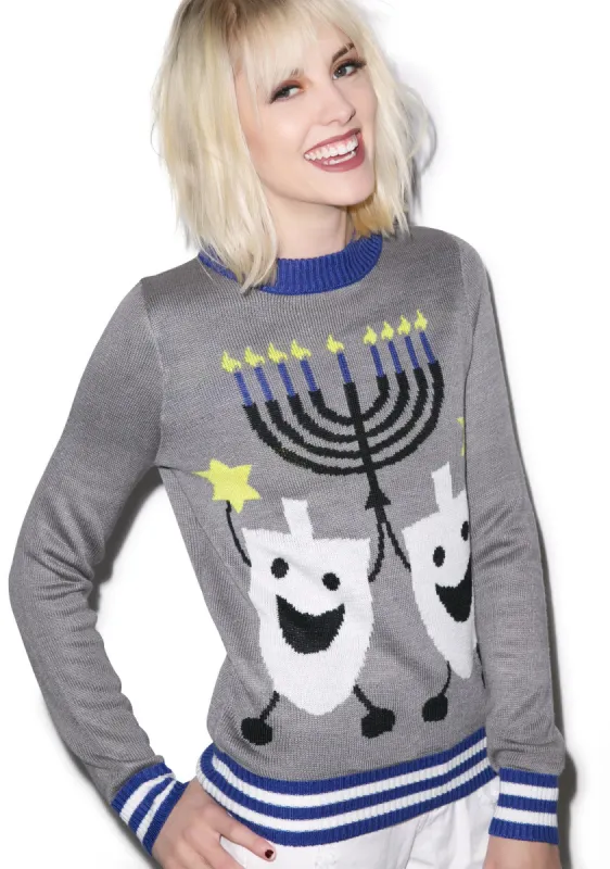 Hanukkah Sweater made by Tipsy Elves