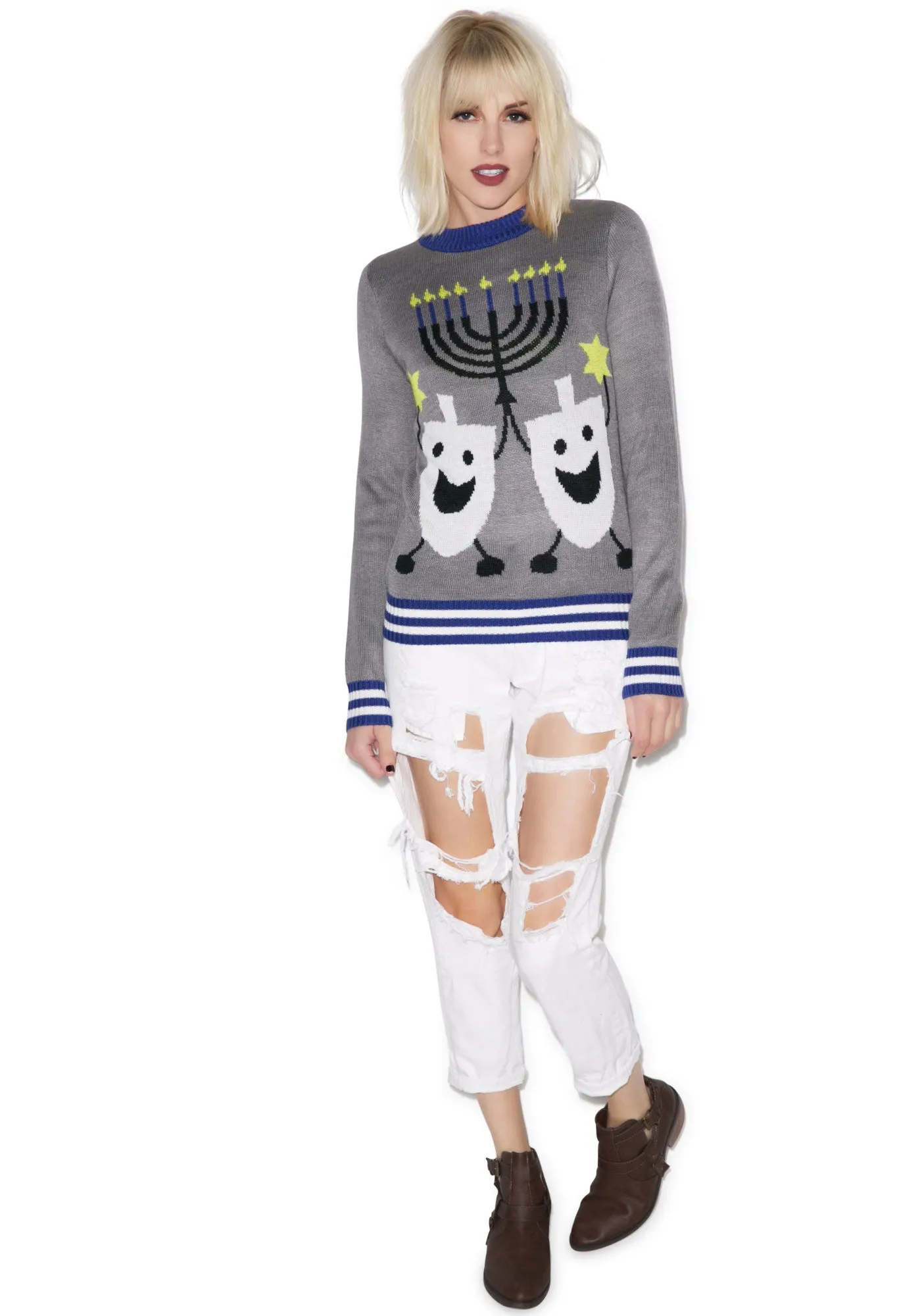 Hanukkah Sweater sold by Dolls Kill product image thumbnail 2